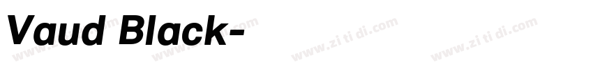 Vaud Black字体转换 Vaud Black字体转换